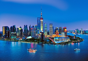 Orase, monumente, opere arta - Fototapet 00135 Panorama Shanghai