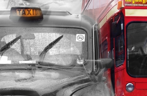 Fototapet 00698 Taxi si autobus in Londra [1]
