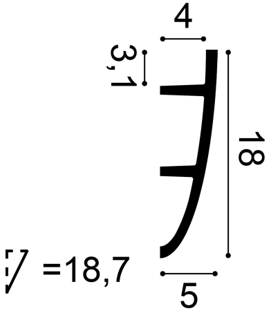 Profil iluminare indirecta ORAC C374 [1]