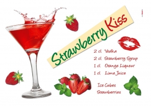 Sticker decorativ 17711 Strawberry Kiss [1]