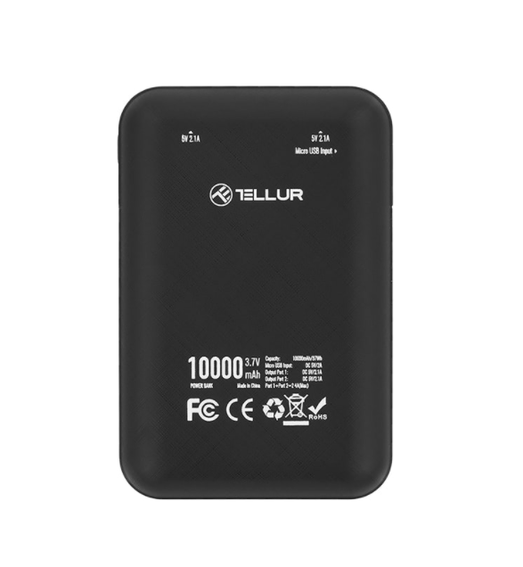 Baterie externa Tellur 10000mAh compacta PBC2 , negru [5]