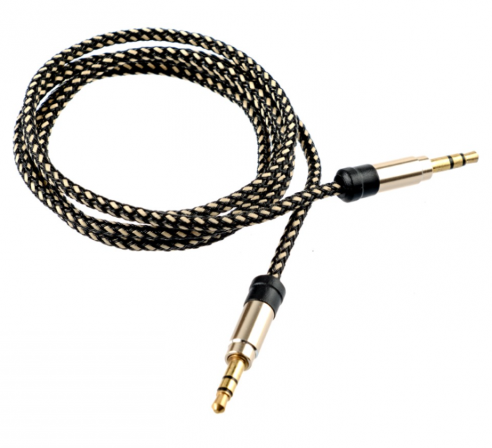 Cablu audio jack 3.5mm-auriu [2]