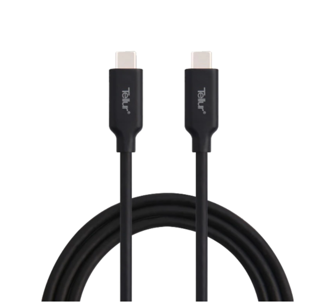 Cablu de date Tellur Type-C - Type-C USB 3.1 Gen 2 10Gbps 1m, 5A, negru [1]