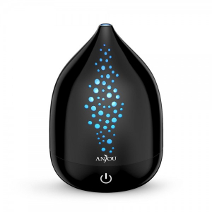 Difuzor aroma cu Ultrasunete Anjou AJ-AD006, 200ml, 13W, LED 7 culori, oprire automata - Negru [1]