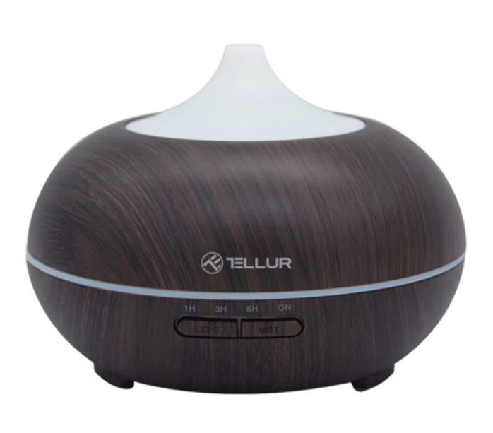 Difuzor Aromaterapie WiFi Tellur, 300ml, LED, Maro inchis [1]