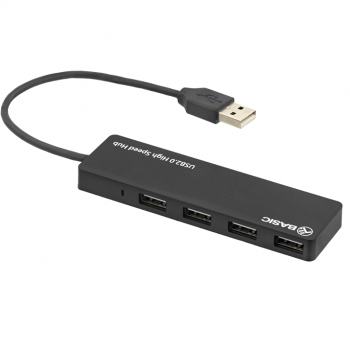 Hub USB 2.0 Tellur Basic, 4 port, negru [2]