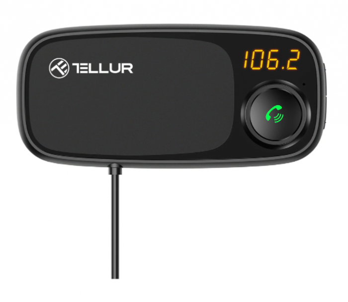 Modulator FM Bluetooth Tellur FMT-B6 cu suport magnetic pentru telefon, negru [2]