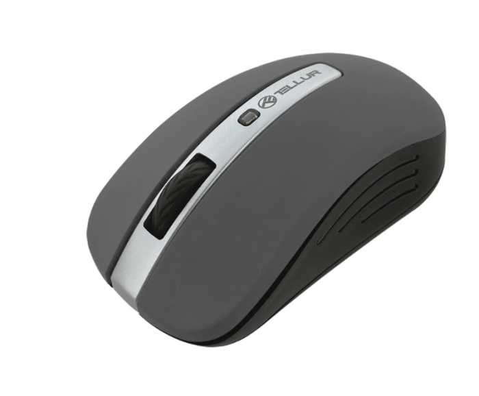 Mouse wireless Tellur Basic, LED, Gri inchis [1]