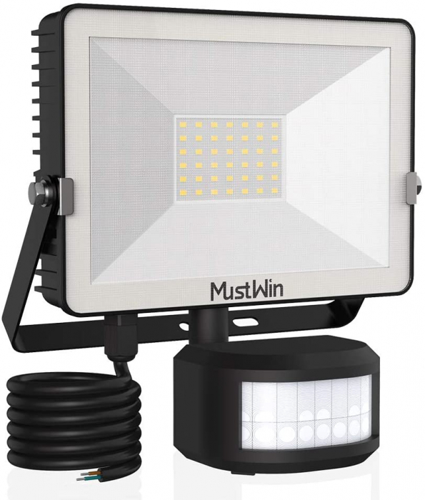 Proiector LED cu senzor de miscare MustWin 30W, 42 Leduri [1]