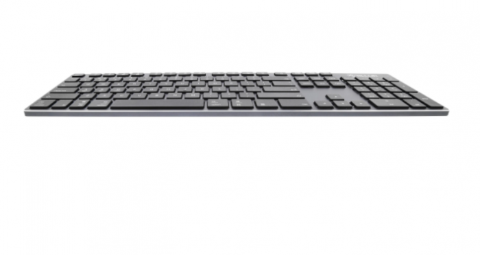 Tastatura fara fir Tellur, Shade, Bluetooth, US, Aluminium, Acumulator, Incarcare microUSB, Multi Device, Gri Negru [4]