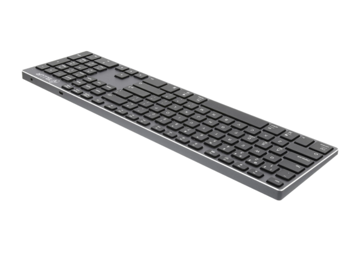 Tastatura fara fir Tellur, Shade, Bluetooth, US, Aluminium, Acumulator, Incarcare microUSB, Multi Device, Gri Negru [6]