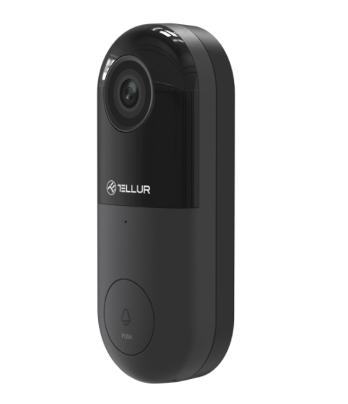 Video interfon WiFi Tellur, 1080P, PIR, Wired, Black [2]