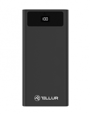 Baterie externa Tellur PD200 20000mAh USB + QC3.0 + PD 18W, negru [1]