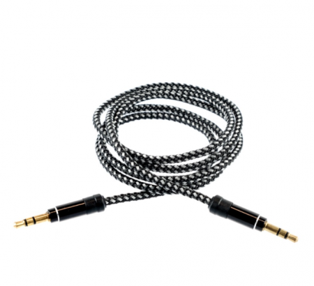 Cablu audio jack 3.5mm- negru [0]