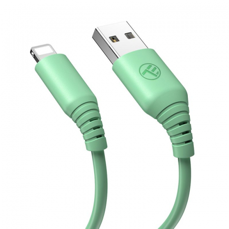 Cablu silicon Tellur USB to Lightning, 3A, 1m, verde [1]