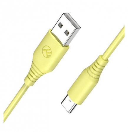 Cablu silicon Tellur USB to Type-C, 3A, 1m, galben [2]