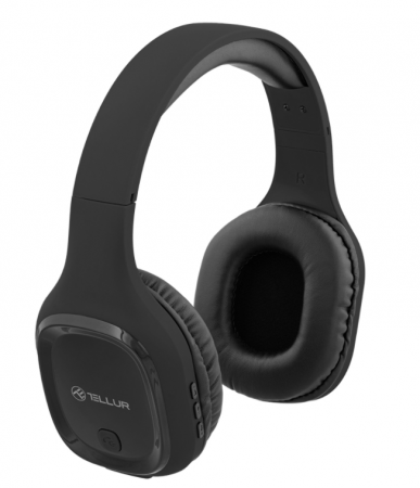 Casti Over-ear Bluetooth Tellur Pulse, Microfon, Negru [0]