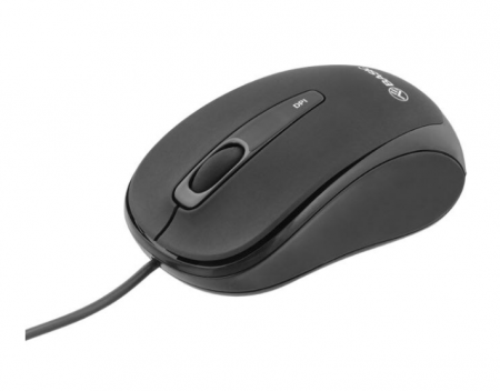 Mouse cu fir Tellur Basic, mini, negru [1]