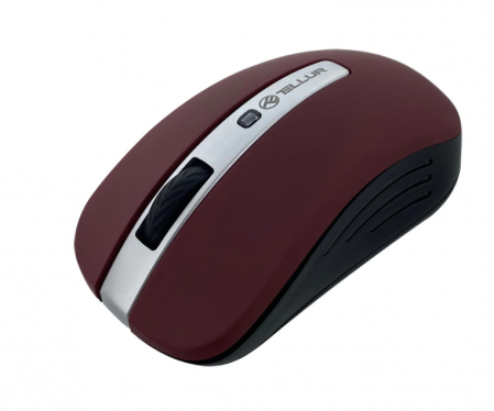 Mouse wireless Tellur Basic, LED, Rosu inchis [0]