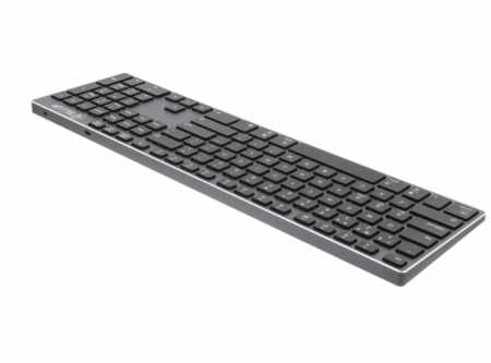 Tastatura fara fir Tellur, Shade, Bluetooth, US, Aluminium, Acumulator, Incarcare microUSB, Multi Device, Gri Negru [5]