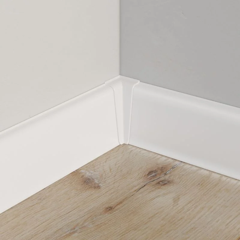 Colțar interior plinta alba PVC, Deconik 85x25x2200 mm [1]