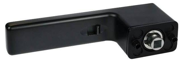 Maner usa de interior, LOCKO, cu locator, negru mat, stanga [2]