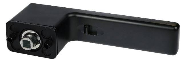 Maner usa de interior, LOCKO, cu locator, negru mat, dreapta [2]
