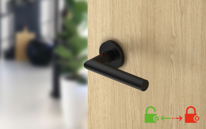 Maner usa de interior, NOVA CLICK, negru mat, stânga [5]