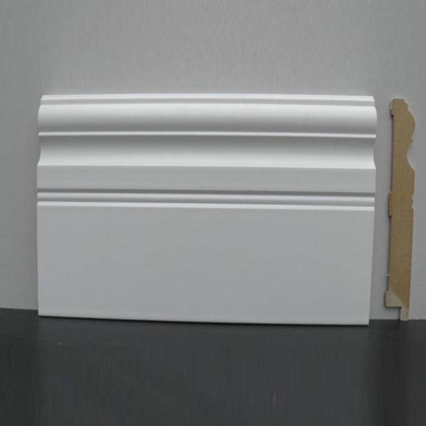 Plinta alba MDF, finisaj PVC, 145x16x2800 mm [1]