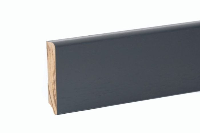 Plinta antracit MDF, finisaj PVC, 80x16x2800 mm [1]