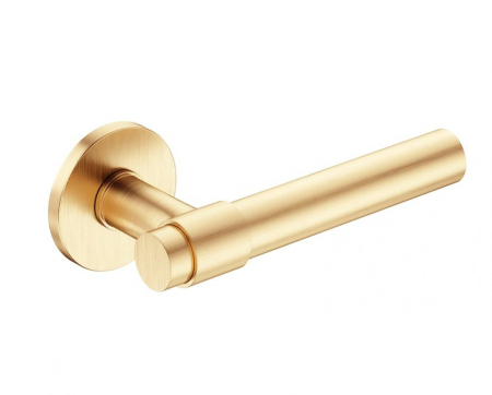 Maner usa de interior, ALLURE, auriu satin, cu rozeta buton [1]