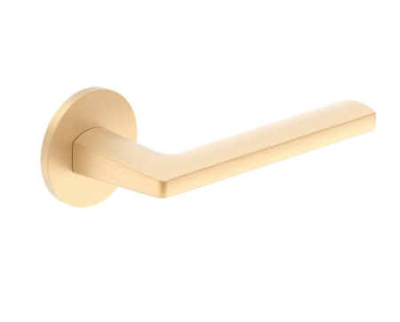 Maner usa de interior, ARTE R, auriu satin, cu rozeta buton [1]