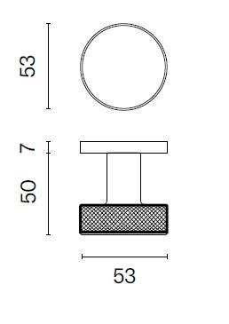 Maner usa de interior, buton, TIME, auriu satin, cu rozeta cheie [1]