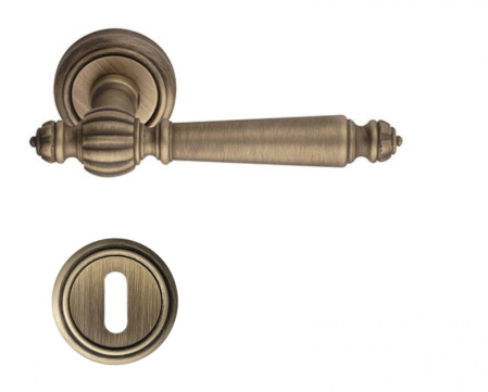 Manere - Maner usa de interior, DEMETRA, bronz mat, cu rozeta cheie