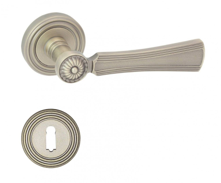 Maner usa de interior, Diana, bronz mat, cu rozeta cheie