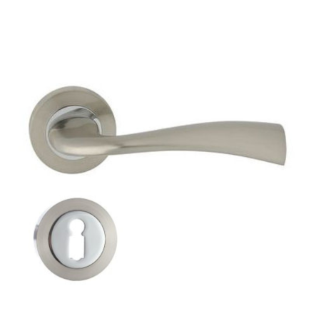 Manere - Maner usa de interior, Fly, crom nichel mat, cu rozeta cheie