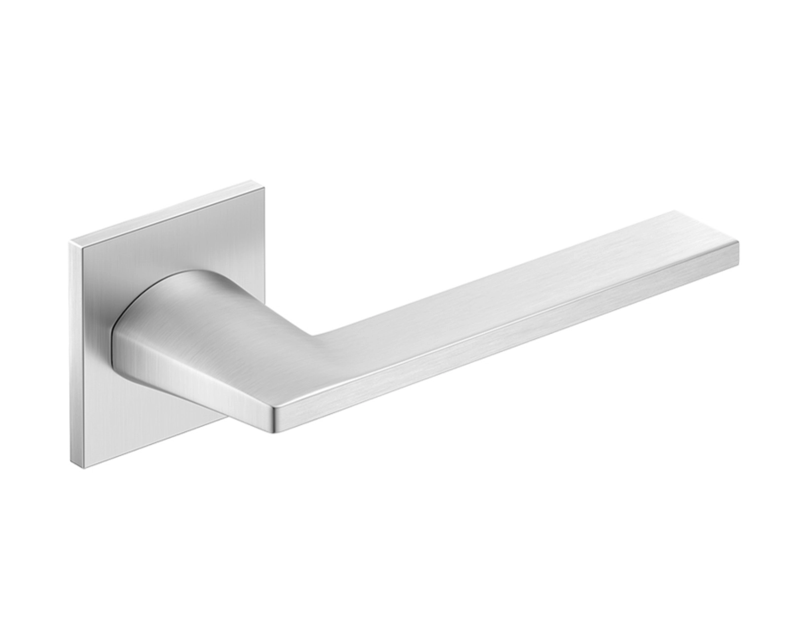 Maner usa de interior, HARMONY SLIM, crom satin, cu rozeta cilindru/butuc [1]