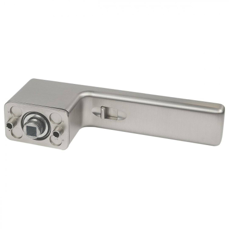 Maner usa de interior, LOCKO, cu locator, nichel mat, dreapta [1]