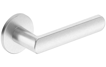 Maner usa de interior, LUNA R, crom satin, cu rozeta cheie [1]