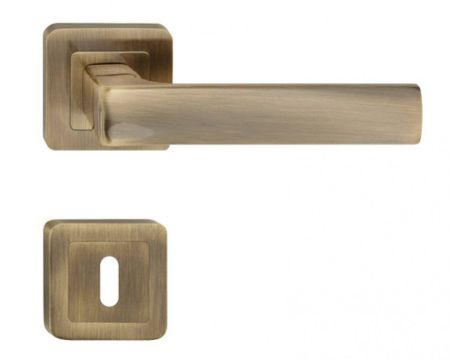 Manere - Maner usa de interior, OFFICE, bronz, cu rozeta cheie