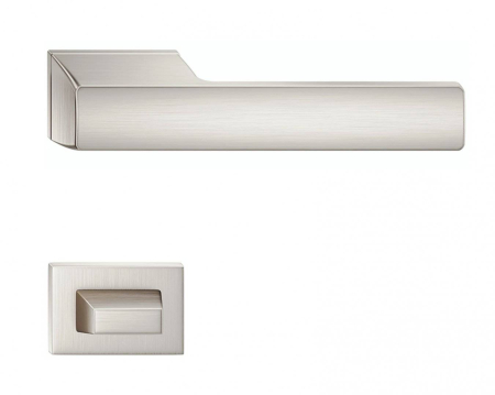 Manere - Maner usa de interior, SCALA, nichel satin, cu rozeta buton