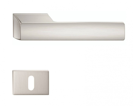 Manere - Maner usa de interior, SCALA, nichel satin, cu rozeta cheie