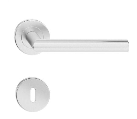 Manere - Maner usa de interior, Sigma, inox, cu rozeta cheie