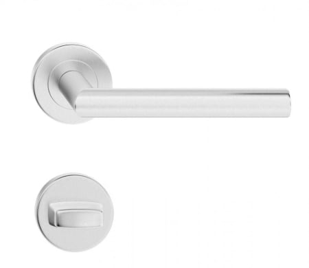 Manere - Maner usa de interior, Sigma, inox, cu rozeta buton