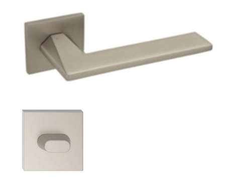 Noutati - Maner usa de interior, STAR, nichel satin, cu rozeta buton