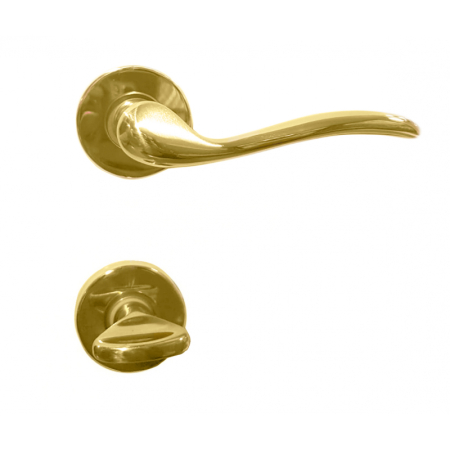 Manere - Maner usa de interior, Tolosa, auriu lucios, cu rozeta buton