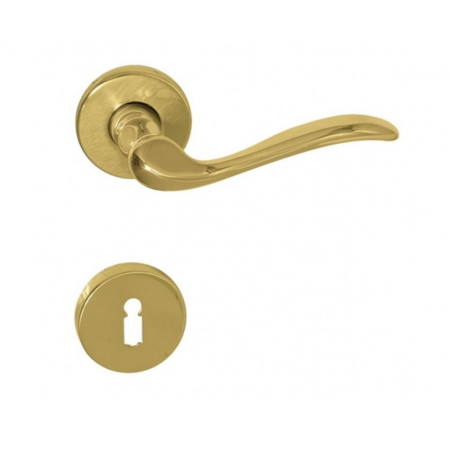 Manere - Maner usa de interior, Tolosa, auriu lucios, cu rozeta cheie