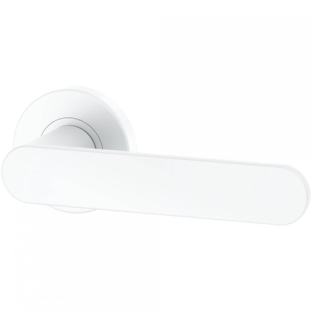 Maner usa de interior, COMFY, alb mat, cu rozeta cheie [1]