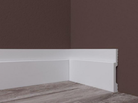 Plinta alba duropolimer, 80x12X2400 mm [1]