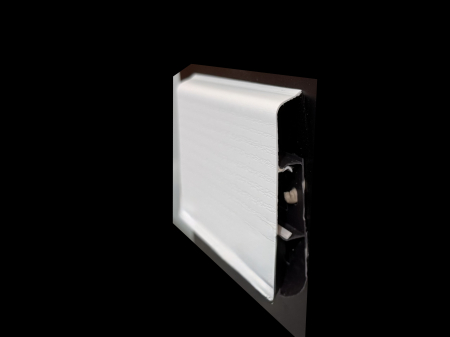 Noutati - Plinta alba PVC, Elegant striat, 100x19x2200 mm